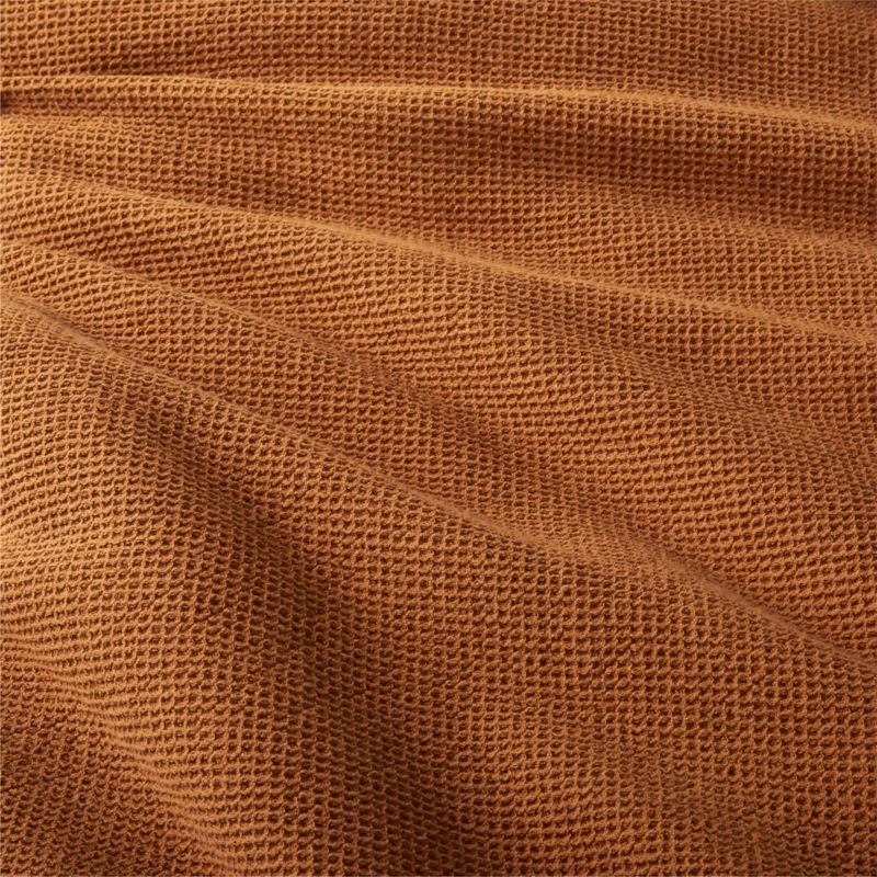 Scoop Terracotta Waffle Weave Organic Cotton Kids Full/Queen Duvet Cover - image 7 of 14