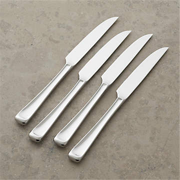  ZWILLING Porterhouse Razor-Sharp Steak Knife Set of 8 with  Black Presentation Case, Gift Set, Silver: Home & Kitchen