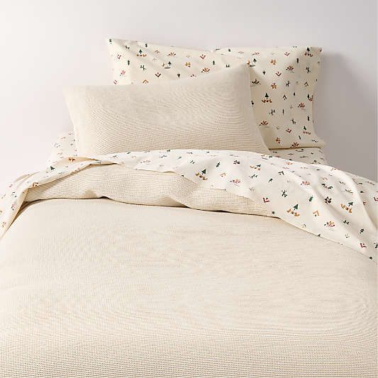 Scoop Undyed Organic Cotton Kids Duvet Cover