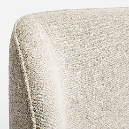 Scout Shelter Cream Upholstered Kids Twin Bed