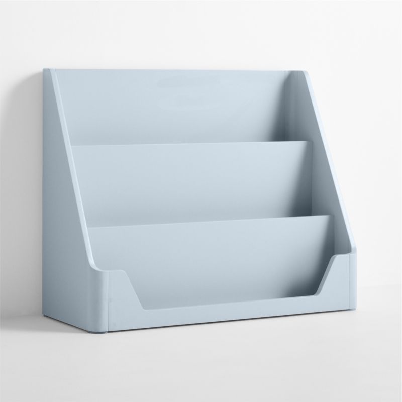 Scout Mist Blue Wood Kids Low Bookcase - image 3 of 5