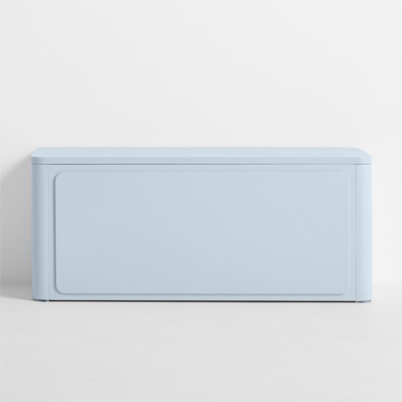 Scout Mist Blue Wood Kids Stackable Bookshelf - image 4 of 7