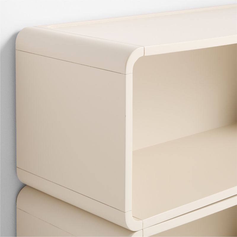 Scout Set of 2 Linen Wood Kids Stackable Bookshelf - image 5 of 6