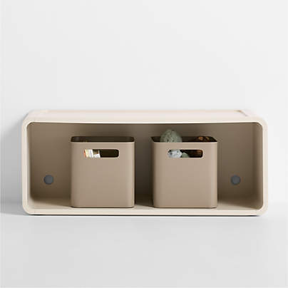 Scout 38" Linen Wood Kids Stackable Bookshelf