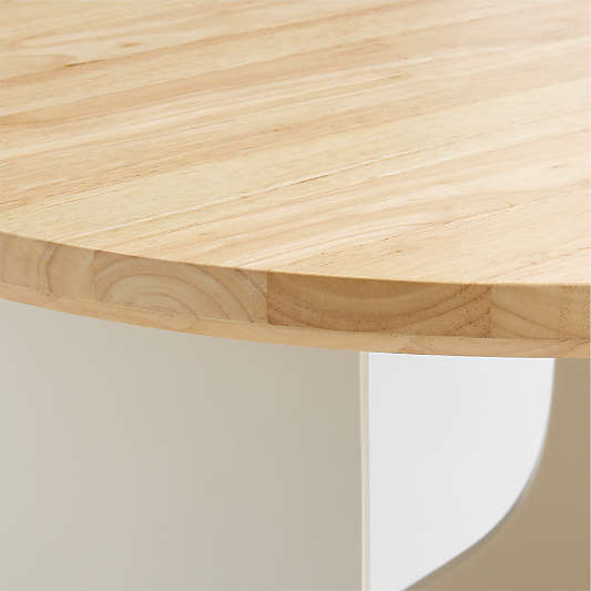 Scout Linen Wood Round Kids Play Table