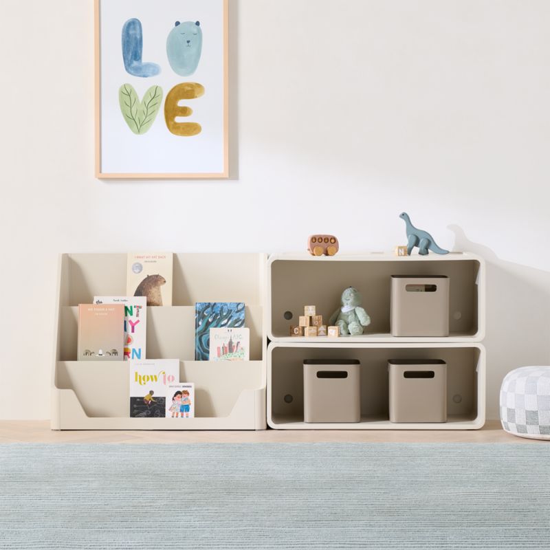 Scout 38" Linen Wood Kids Stackable Bookshelf - image 7 of 12