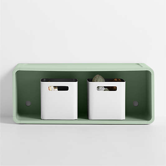 Scout Sage Wood Kids Stackable Bookshelf