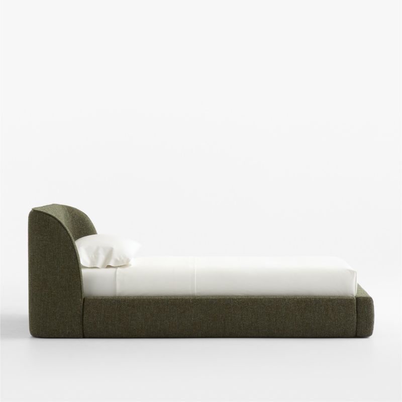 Scout Shelter Olive Upholstered Kids Twin Bed - image 2 of 6