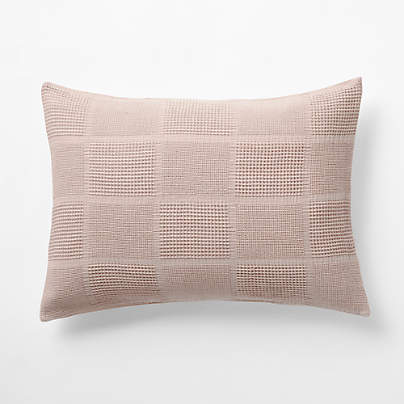 Scoop Rosy Lilac Checkered Organic Cotton Kids Pillow Sham