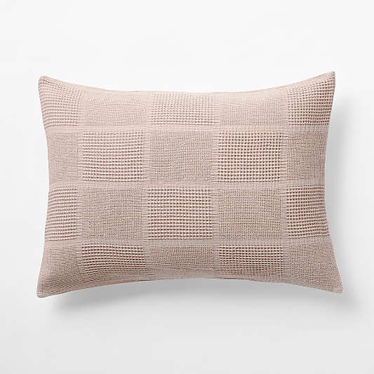 Scoop Rosy Lilac Checkered Organic Cotton Kids Pillow Sham