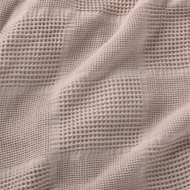 Scoop Rosy Lilac Checkered 100% Organic Cotton Kids Twin Duvet Cover - image 3 of 10