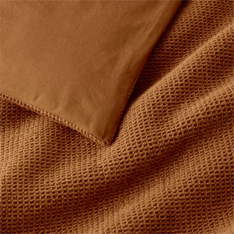 Scoop Terracotta Organic Cotton Gauze Toddler Duvet Cover - image 3 of 5