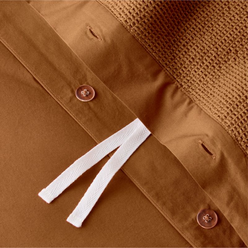 Scoop Terracotta Organic Cotton Gauze Toddler Duvet Cover - image 4 of 5