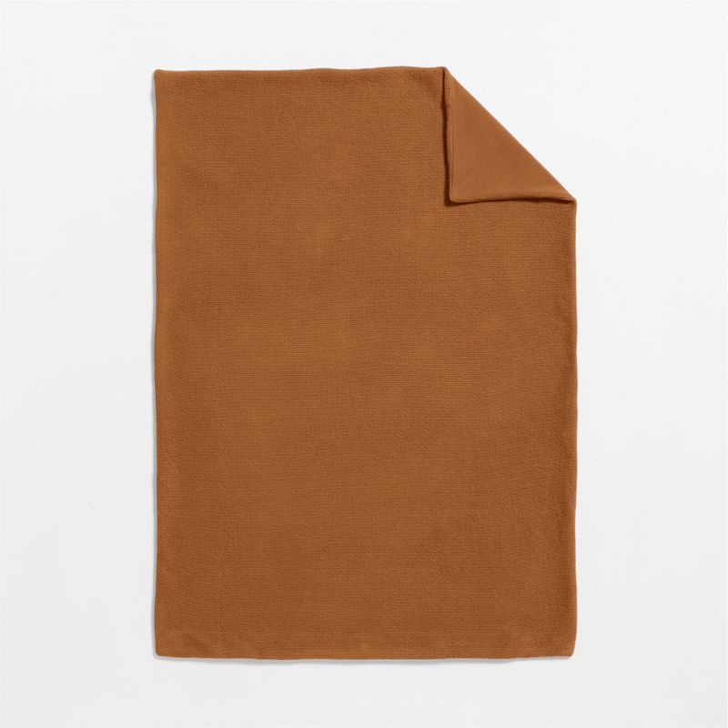 Scoop Terracotta Organic Cotton Gauze Toddler Duvet Cover - image 2 of 5