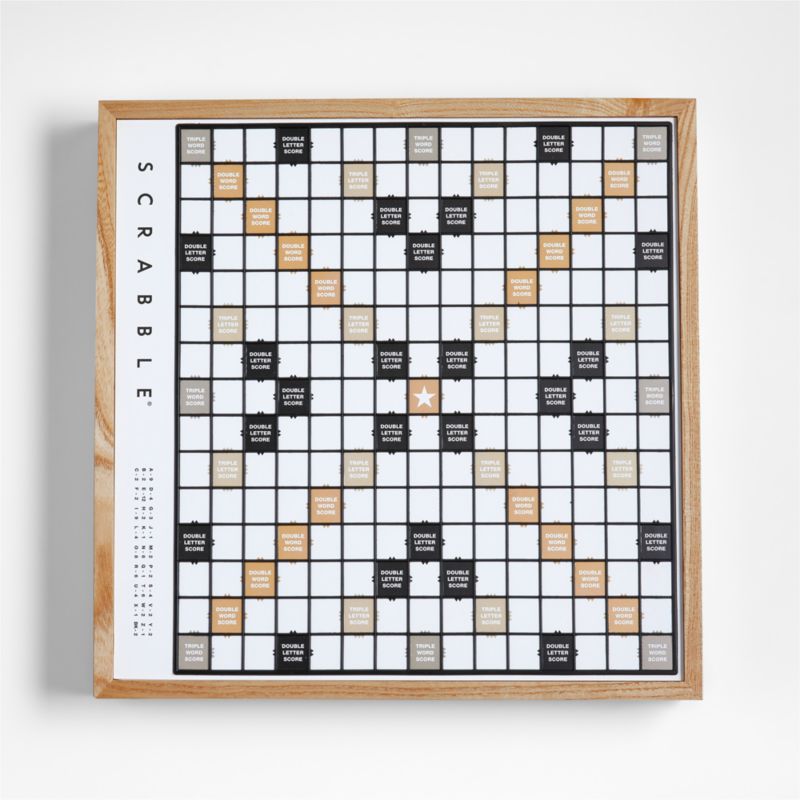 thumbnail image 2 of WS Game Company Scrabble Luxury Edition – Wood Cabinet With Rotating Turntable 2 of 5