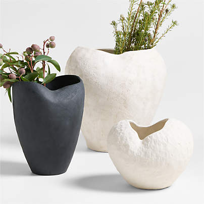 Scraffito Ceramic Vases