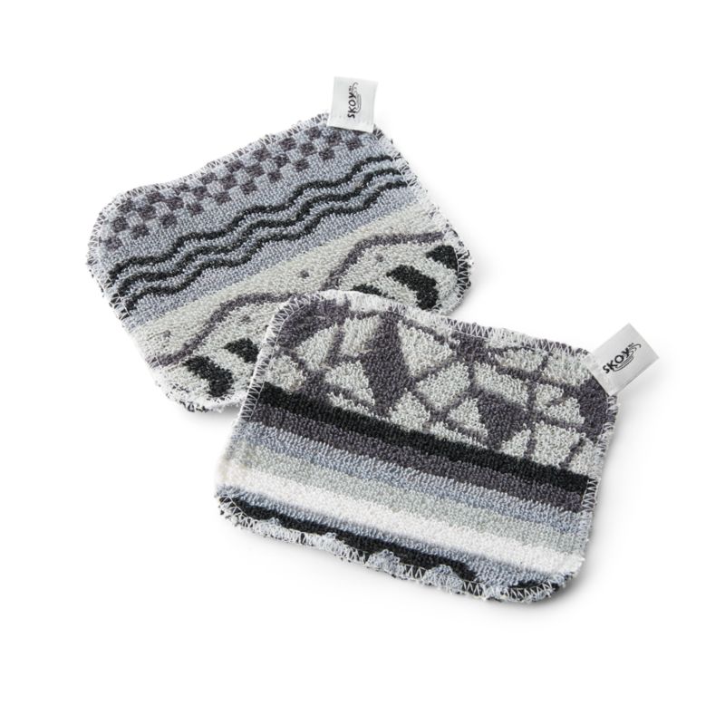 Black and White Scrub Pad, Set of 2