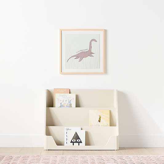 Scout 38" Linen Wood Kids Low Bookcase