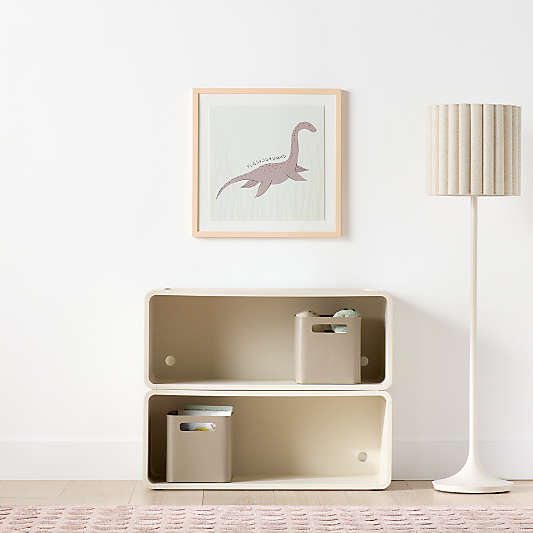 Scout 38" Set of 2 Linen Wood Kids Stackable Bookcase