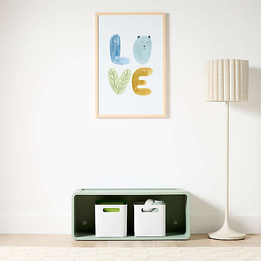 Scout Sage Wood Kids Stackable Bookshelf