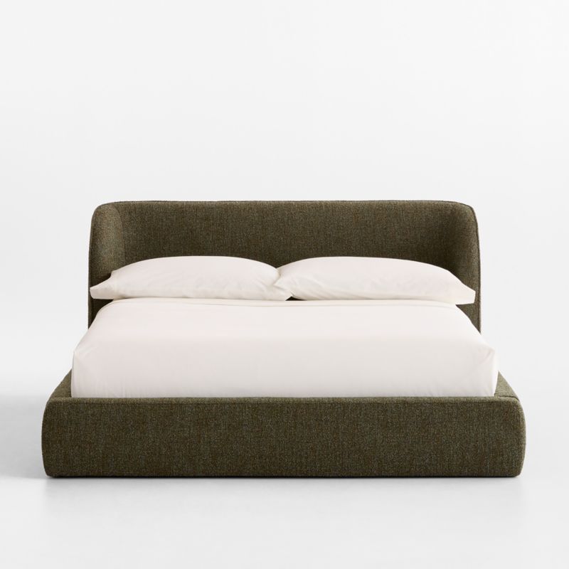 Scout Shelter Olive Upholstered Kids Full Bed - image 2 of 7