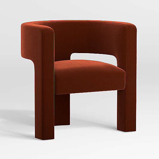 Sculpt Velvet Accent Chair