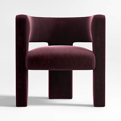 Sculpt Velvet Accent Chair