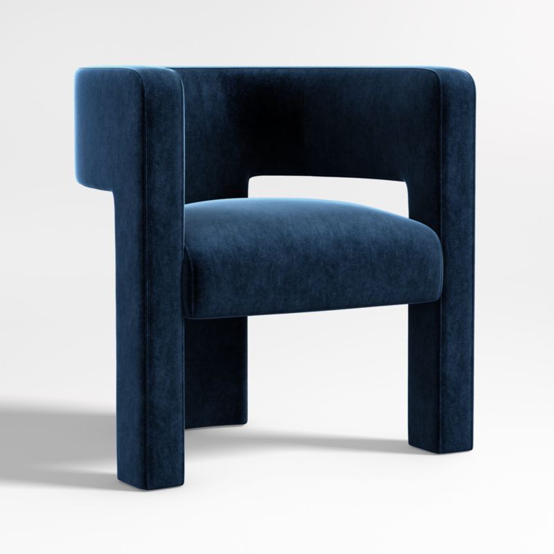 Sculpt Velvet Accent Chair