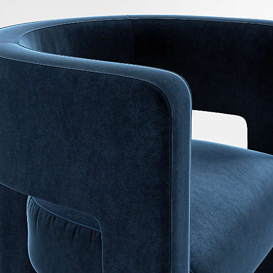 Sculpt Velvet Accent Chair