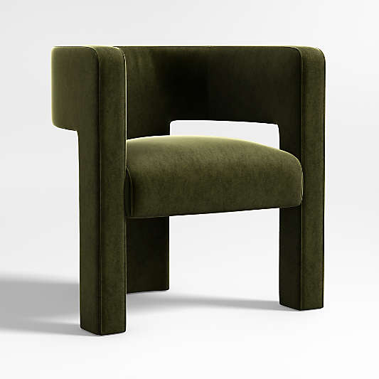 Sculpt Velvet Accent Chair