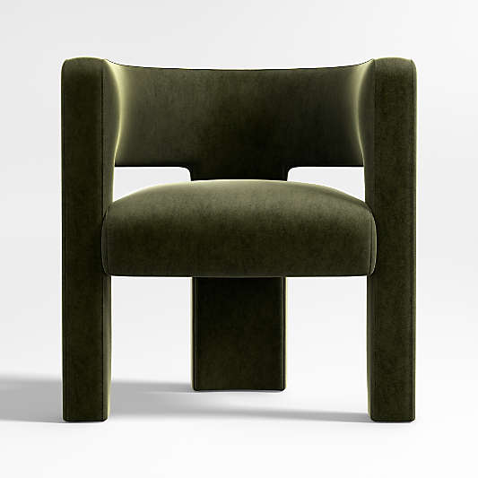 Sculpt Velvet Accent Chair