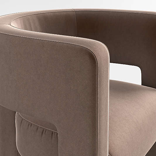 Sculpt Velvet Accent Chair