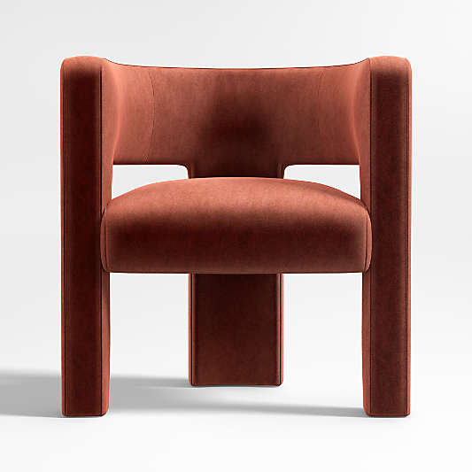 Sculpt Velvet Accent Chair