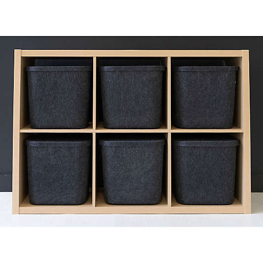 SortJoy Original Carbon Sculpted Storage Bin with Lid