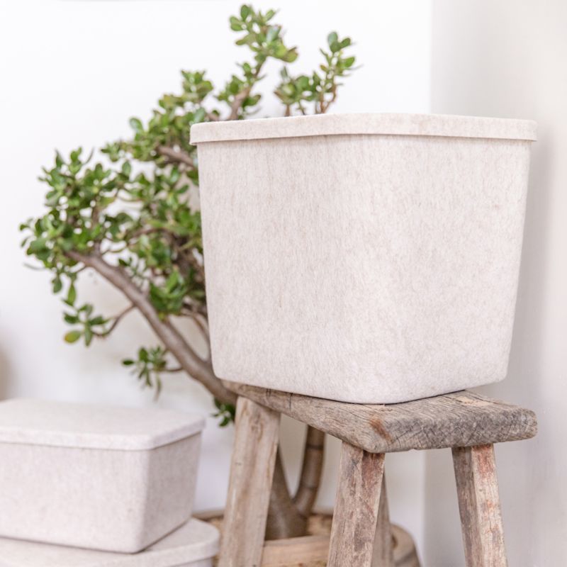 Sortjoy Original Stone Sculpted Storage Bin with Lid - image 1 of 3