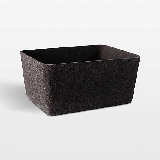 Sortjoy Wide Carbon Sculpted Storage Bin