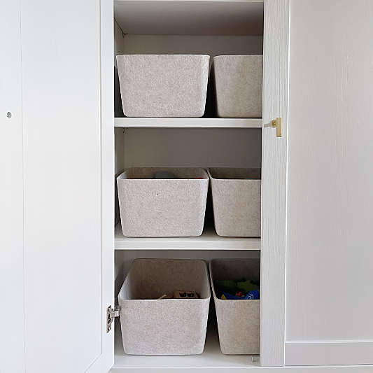 SortJoy Wide Stone Sculpted Storage Bin