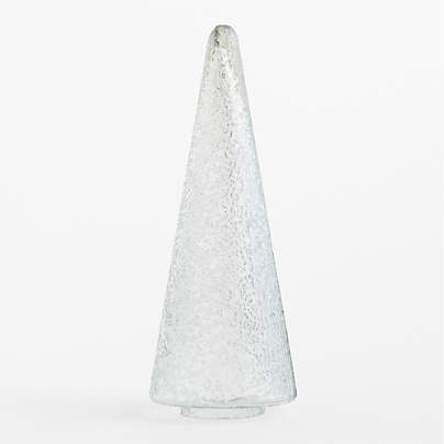 Seeded Glass Christmas Tree, Large 17"