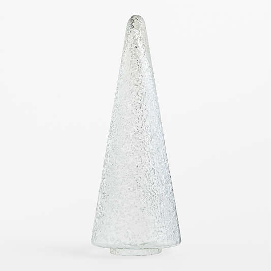 Seeded Glass Christmas Tree, Large 17"