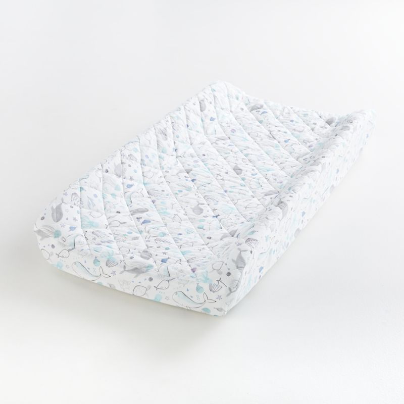 Stay Cool  Sea Organic Cotton Baby Changing Pad Cover - image 1 of 2