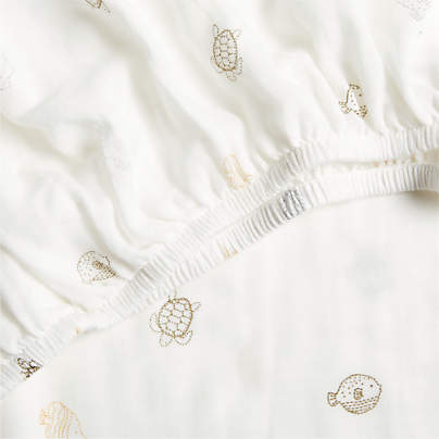 Supersoft Sea Dreams 100% Organic Cotton Baby Crib Fitted Sheet
