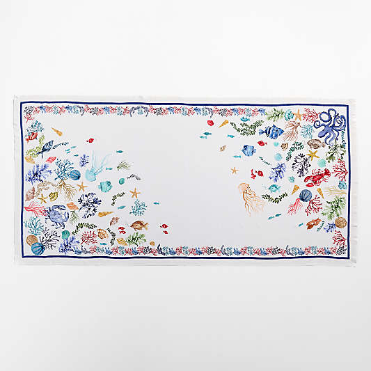 Sea Life 60"x120" Linen Tablecloth