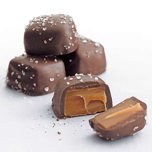 Dark Chocolate Sea Salt Caramels