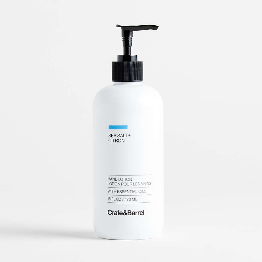 Sea Salt + Citron Hand Lotion + Reviews | Crate & Barrel