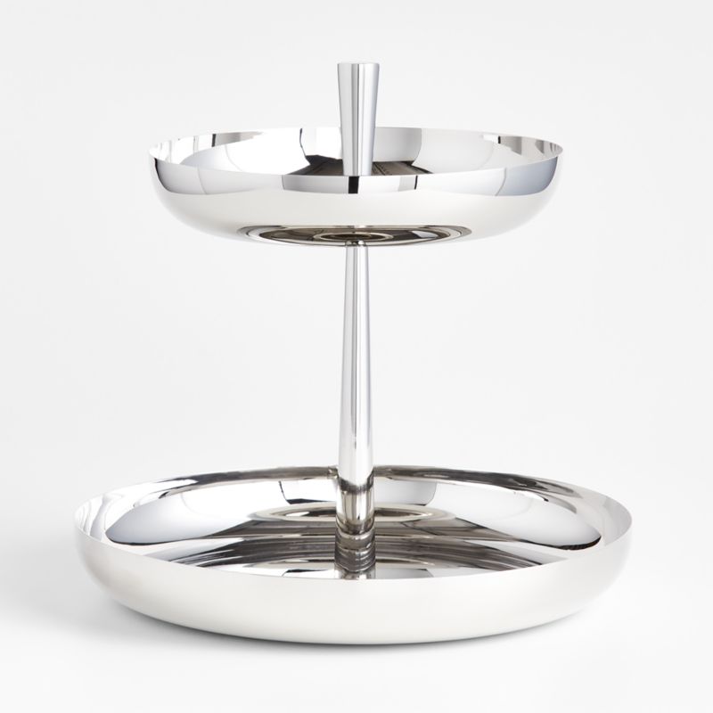 2-Tier Stainless Steel Seafood Tower - image 0 of 3