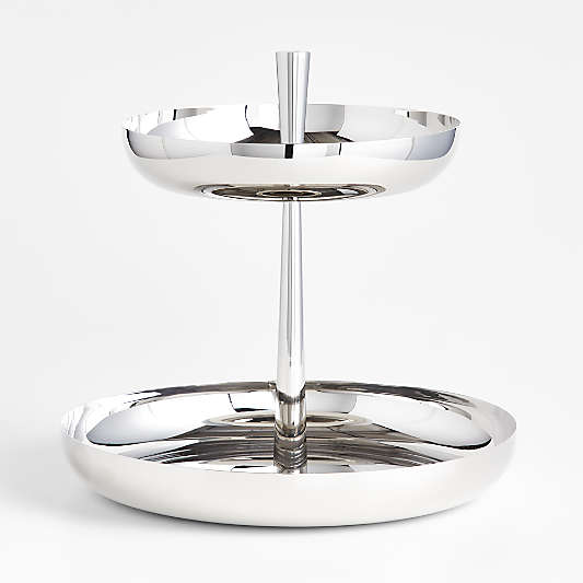 2-Tier Stainless Steel Seafood Tower