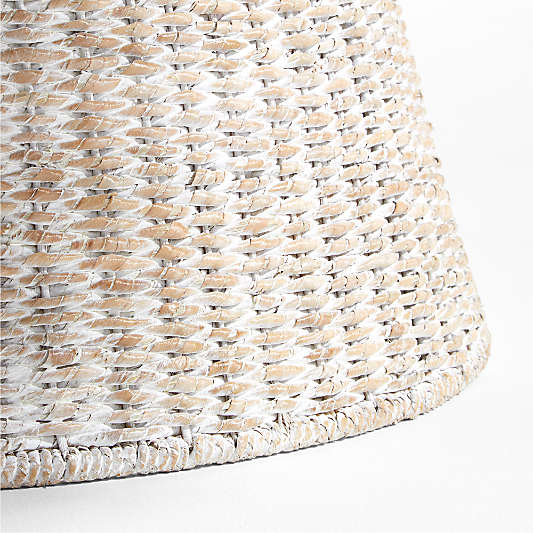 Whitewash Woven Christmas Tree Collar 27"