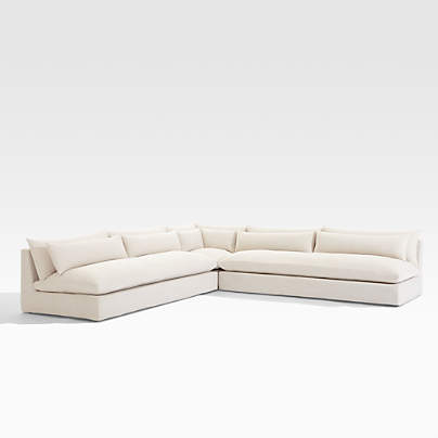 Seascape 3-Piece Upholstered L-Shaped Outdoor Sectional Sofa