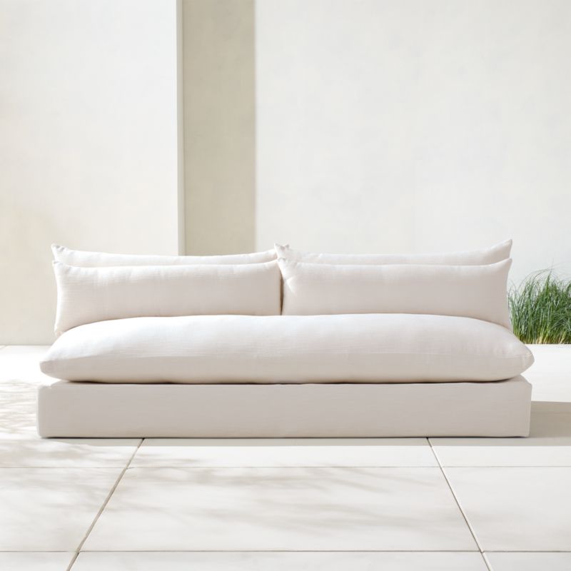 Seascape 84" Upholstered Outdoor Sofa with Throw Pillows - image 3 of 11