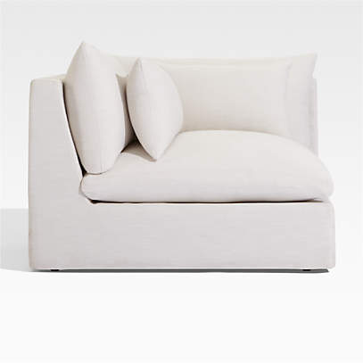 Upholstered corner on sale chair